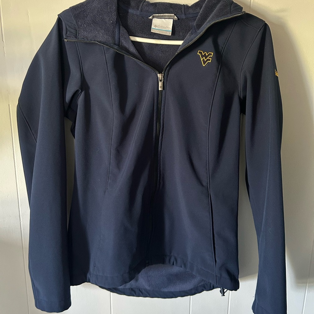Columbia Dark Blue Fleece West Virginia University Jacket